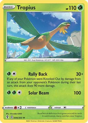 Tropius 6/203 - Evolving Skies Reverse Holofoil - Poke-Collect