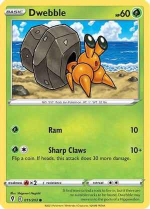 Dwebble 11/203 - SWSH07 Evolving Skies Reverse Holofoil - Poke-Collect