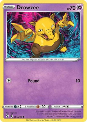Drowzee 61/203 - SWSH07 Evolving Skies Reverse Holofoil - Poke-Collect