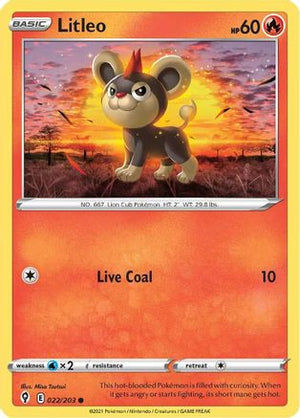 Litleo 22/203 - Evolving Skies - Poke-Collect