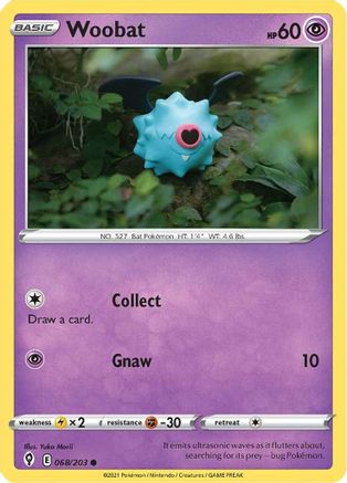 Woobat 68/203 - Evolving Skies - Poke-Collect