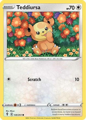 Teddiursa 126/203 - Evolving Skies - Poke-Collect