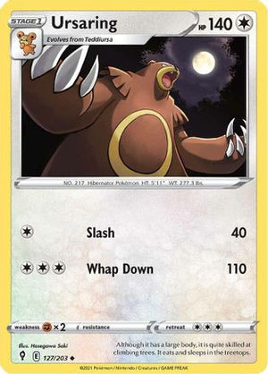 Ursaring 127/203 - Evolving Skies Reverse Holofoil