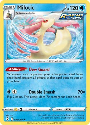 Milotic 38/203 - SWSH07 Evolving Skies Reverse Holofoil - Poke-Collect