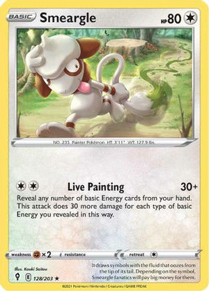 Smeargle 128/203 - Evolving Skies Reverse Holofoil - Poke-Collect