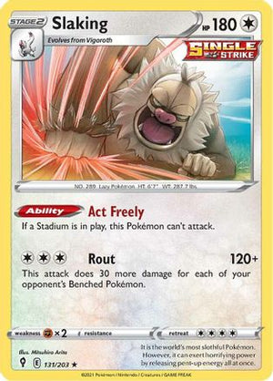 Slaking 131/203 - Evolving Skies Holofoil - Poke-Collect