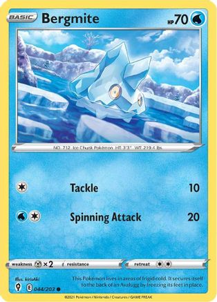 Bergmite 44/203 - SWSH07 Evolving Skies - Poke-Collect