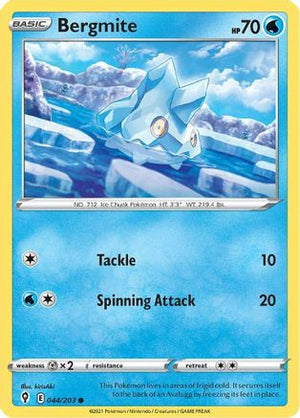 Bergmite 44/203 - Evolving Skies Reverse Holofoil - Poke-Collect