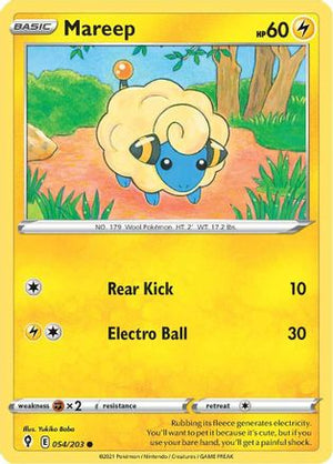 Mareep 54/203 - Evolving Skies Reverse Holofoil - Poke-Collect