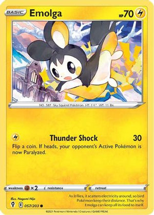 Emolga 57/203 - Evolving Skies Reverse Holofoil - Poke-Collect