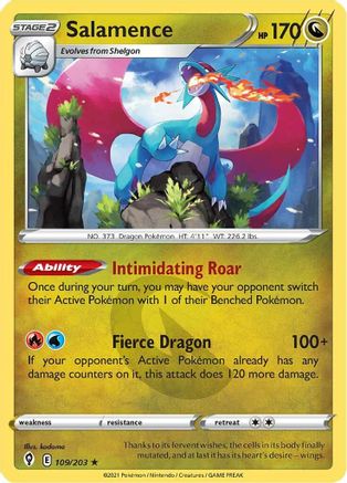 Salamence 109/203 - SWSH07 Evolving Skies Holofoil - Poke-Collect
