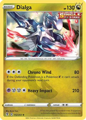 Dialga 112/203 - SWSH07 Evolving Skies Reverse Holofoil - Poke-Collect