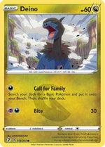 Deino 113/203 - SWSH07 Evolving Skies Reverse Holofoil - Poke-Collect