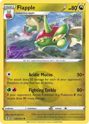 Flapple 120/203 - Evolving Skies Reverse Holofoil - Poke-Collect