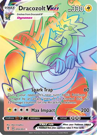 Dracozolt VMAX 210/203 - Evolving Skies Holofoil - Poke-Collect