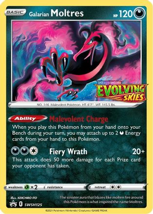 Galarian Moltres SWSH125/307 - SWSH Black Star Promos Holofoil - Poke-Collect