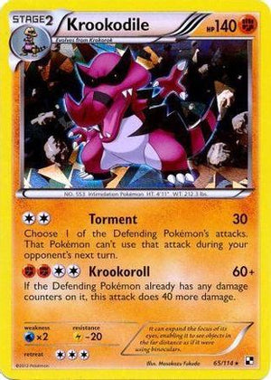Krookodile - 65/114 (Cracked Ice Holo) 65 - Blister Exclusives Holofoil - Poke-Collect
