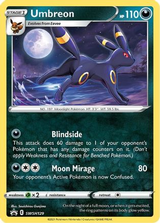 Umbreon SWSH129/307 - SWSH Black Star Promos Holofoil - Poke-Collect
