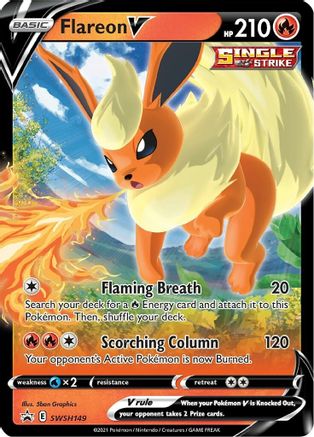 Flareon V SWSH149/307 - SWSH Black Star Promos Holofoil - Poke-Collect