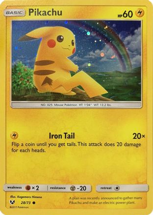 Pikachu - 28/73 (Cosmos Holo) 28 - Miscellaneous Cards & Products Holofoil - Poke-Collect