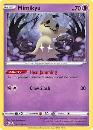 Mimikyu - 081/189 (Cosmos Holo) 81 - Miscellaneous Cards & Products Holofoil - Poke-Collect