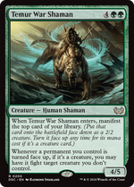 Temur War Shaman (DSC-200) - Duskmourn: House of Horror Commander - Poke-Collect