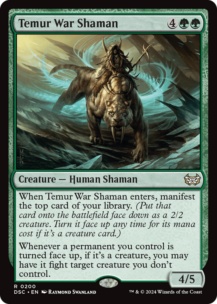 Temur War Shaman (DSC-200) - Duskmourn: House of Horror Commander - Poke-Collect