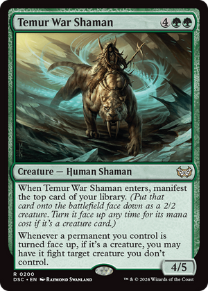 Temur War Shaman (DSC-200) - Duskmourn: House of Horror Commander - Poke-Collect