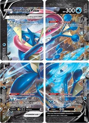 Greninja V-UNION [Set of 4] - SWSH Sword & Shield Promo Cards Holofoil - Poke-Collect