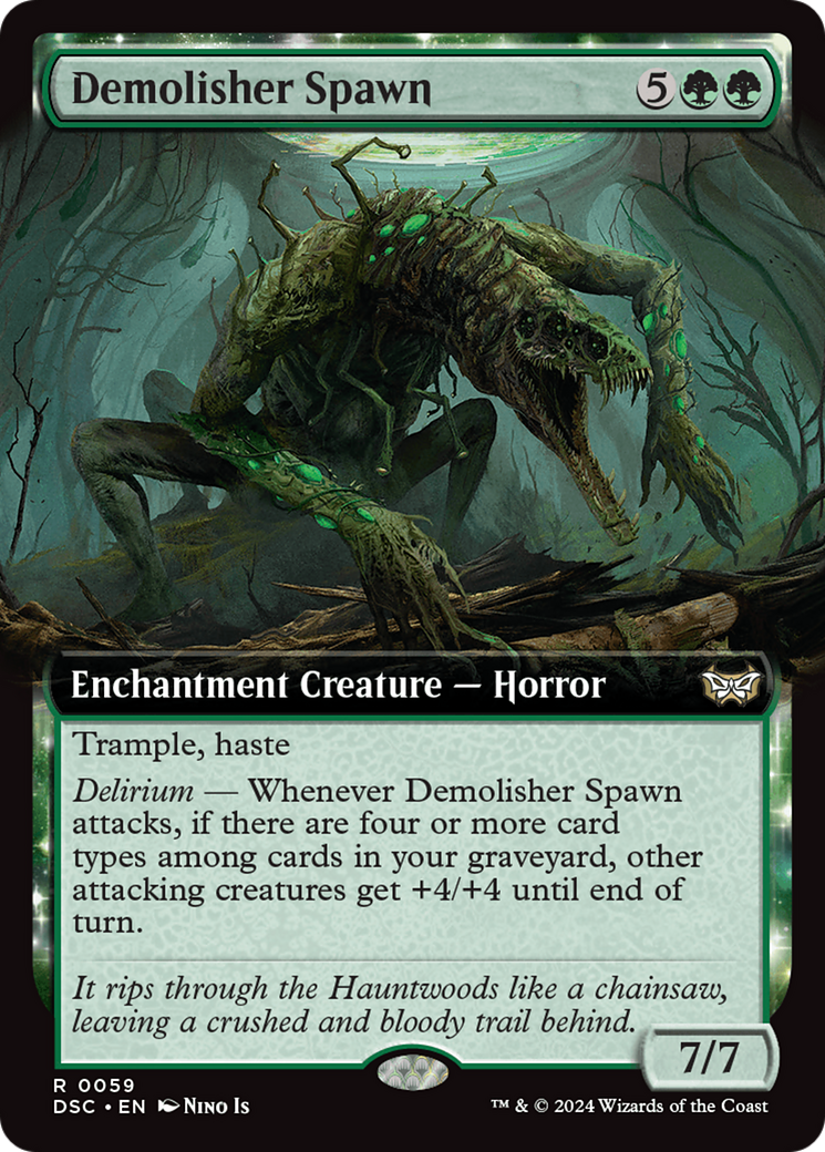 Demolisher Spawn (DSC-059) - Duskmourn: House of Horror Commander: (Extended Art) - Poke-Collect