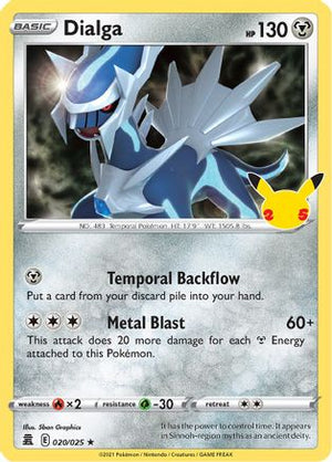 Dialga 20/25 - Celebrations Holofoil - Poke-Collect