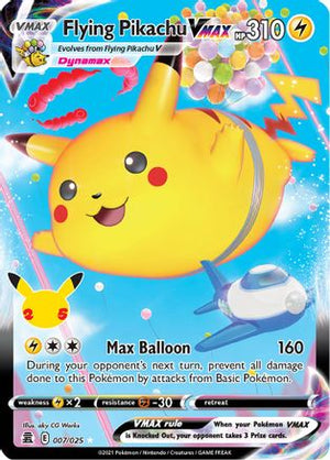 Flying Pikachu VMAX 7/25 - Celebrations Holofoil