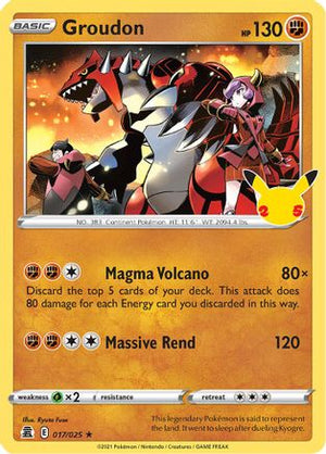 Groudon 17/25 - Celebrations Holofoil