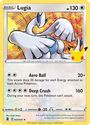 Lugia 22/25 - Celebrations Holofoil