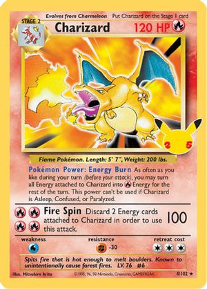 Charizard 4/25 - Celebrations Classic Collection Holofoil - Poke-Collect