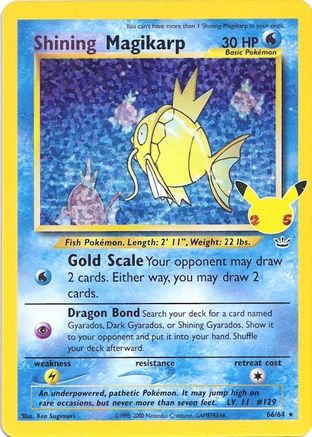 Shining Magikarp 66/25 - Celebrations Classic Collection Holofoil - Poke-Collect