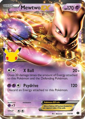 Mewtwo-EX 54/25 - Celebrations Classic Collection Holofoil - Poke-Collect