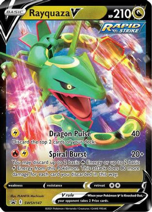 Rayquaza V SWSH147/307 - SWSH Black Star Promos Holofoil - Poke-Collect