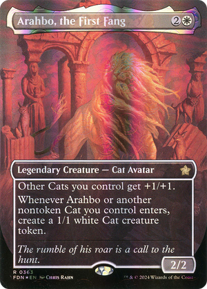 Arahbo, the First Fang (FDN-363) - Foundations (Borderless) Foil