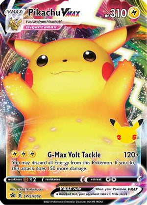 Pikachu VMAX - SWSH062 SWSH062/307 - SWSH Sword & Shield Promo Cards Holofoil - Poke-Collect