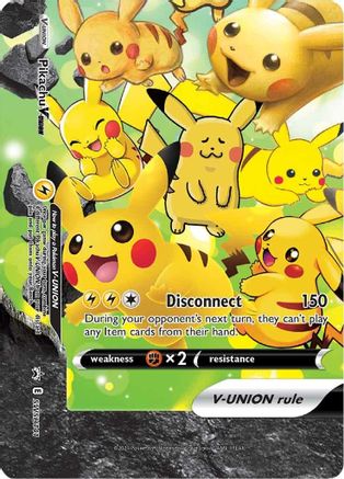 Pikachu V-Union - SWSH141 SWSH141/307 - SWSH Sword & Shield Promo Cards Holofoil - Poke-Collect