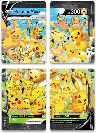 Pikachu V-Union [Set of 4] - SWSH Sword & Shield Promo Cards Holofoil - Poke-Collect