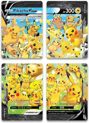 Pikachu V-Union [Set of 4] - SWSH Sword & Shield Promo Cards Holofoil - Poke-Collect