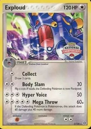 Exploud - 3/106 (National Championships) 3 - League & Championship Cards - Poke-Collect