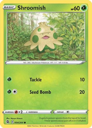 Shroomish 4/264 - SWSH08 Fusion Strike - Poke-Collect