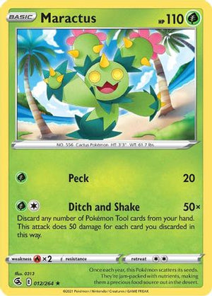 Maractus 12/264 - Fusion Strike Reverse Holofoil - Poke-Collect