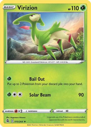 Virizion 15/264 - Fusion Strike Reverse Holofoil - Poke-Collect