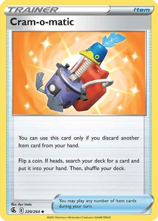 Cram-o-matic 229/264 - SWSH08 Fusion Strike Reverse Holofoil - Poke-Collect