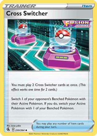 Cross Switcher 230/264 - SWSH08 Fusion Strike Reverse Holofoil - Poke-Collect