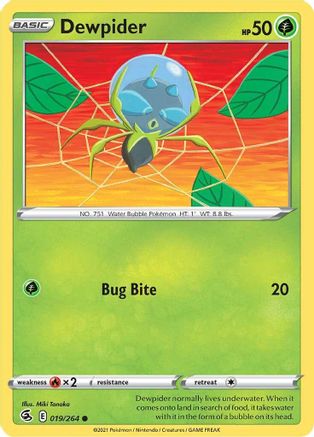 Dewpider 19/264 - SWSH08 Fusion Strike - Poke-Collect